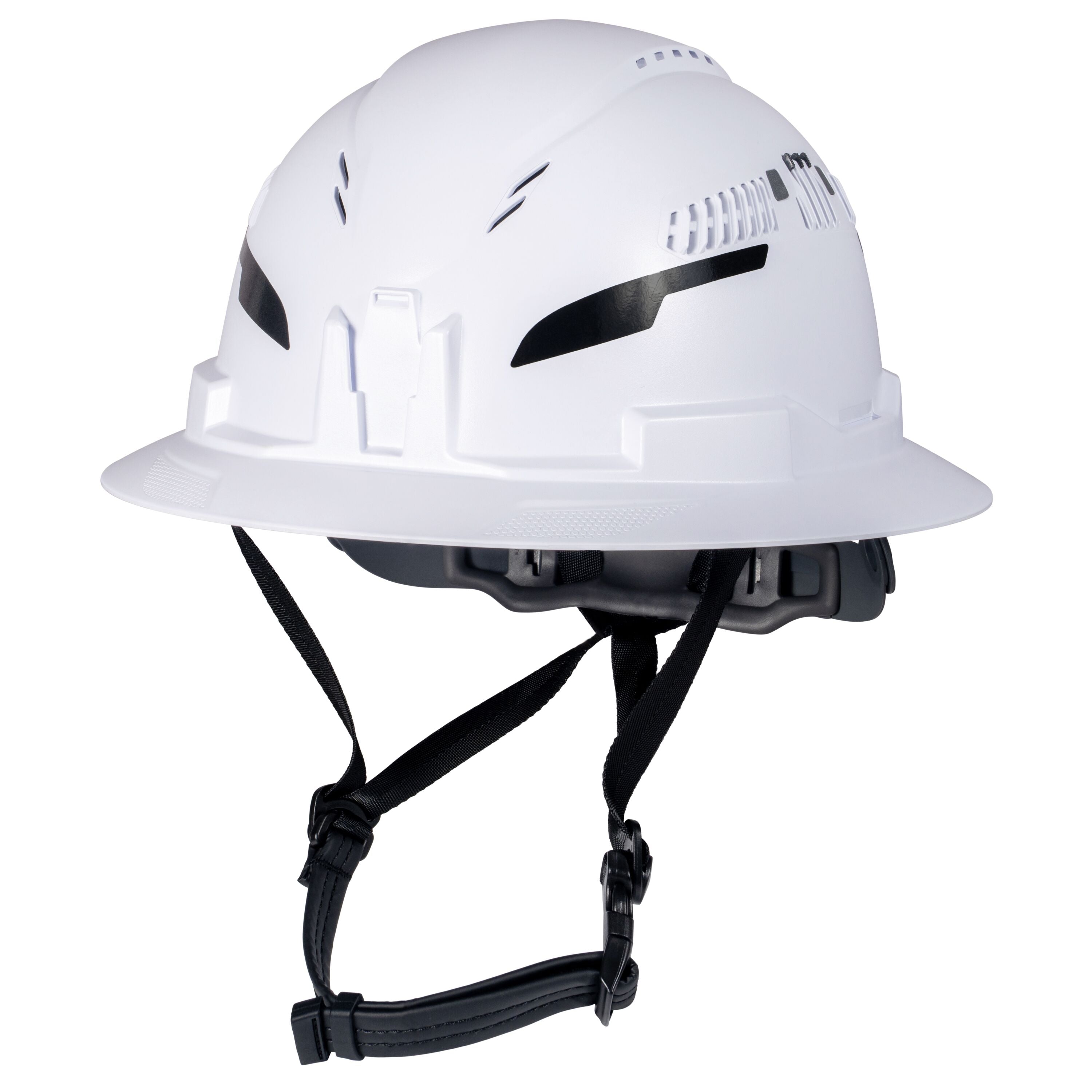 Klein 60401T2CND Class C Type-2 Hard Hat, Vented Full Brim, Strap, White, CAN ONLY