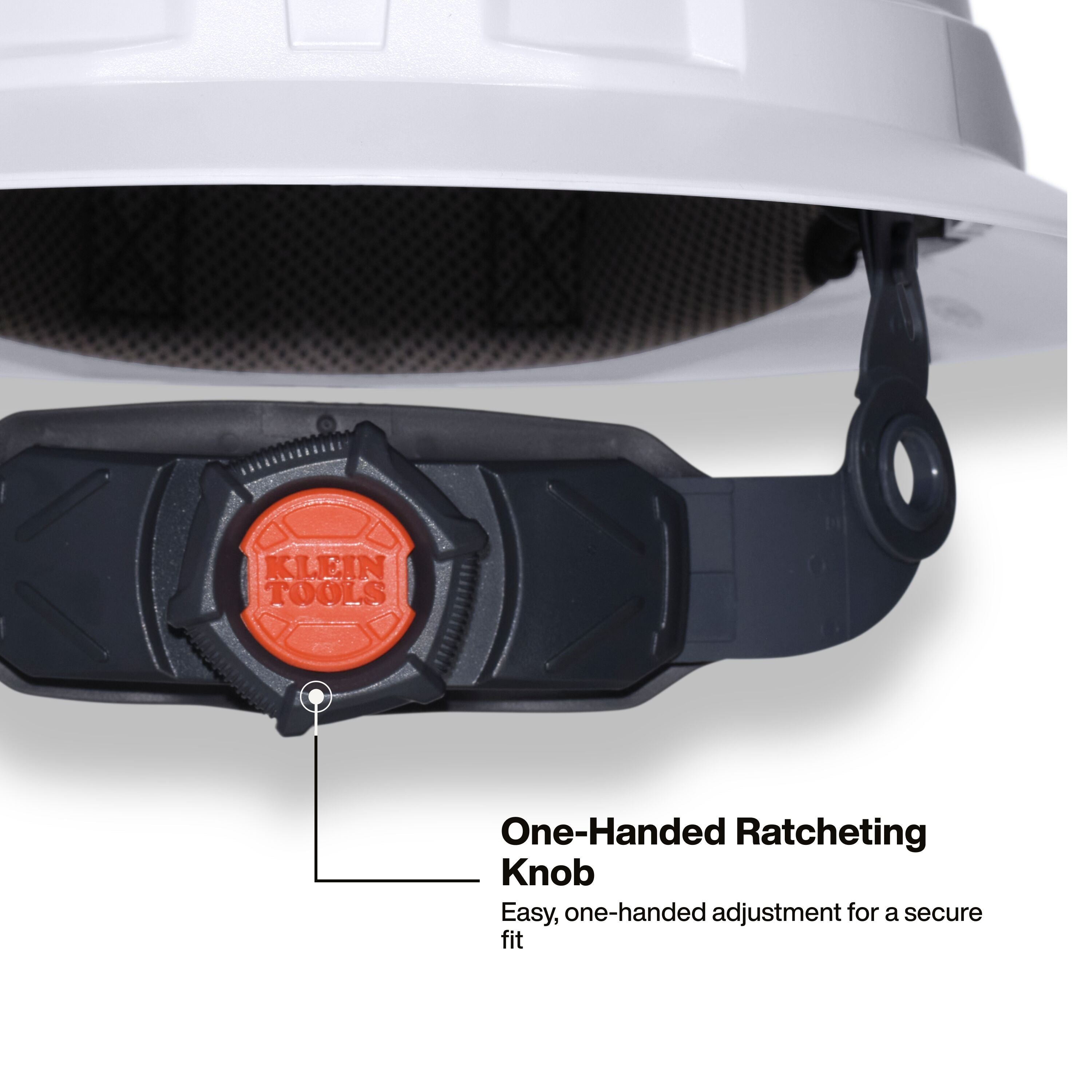 Klein 60864T2 Class C Type-2 Hard Hat, Vented Full Brim with Strap, Gray - Ace Tool Group - Klein