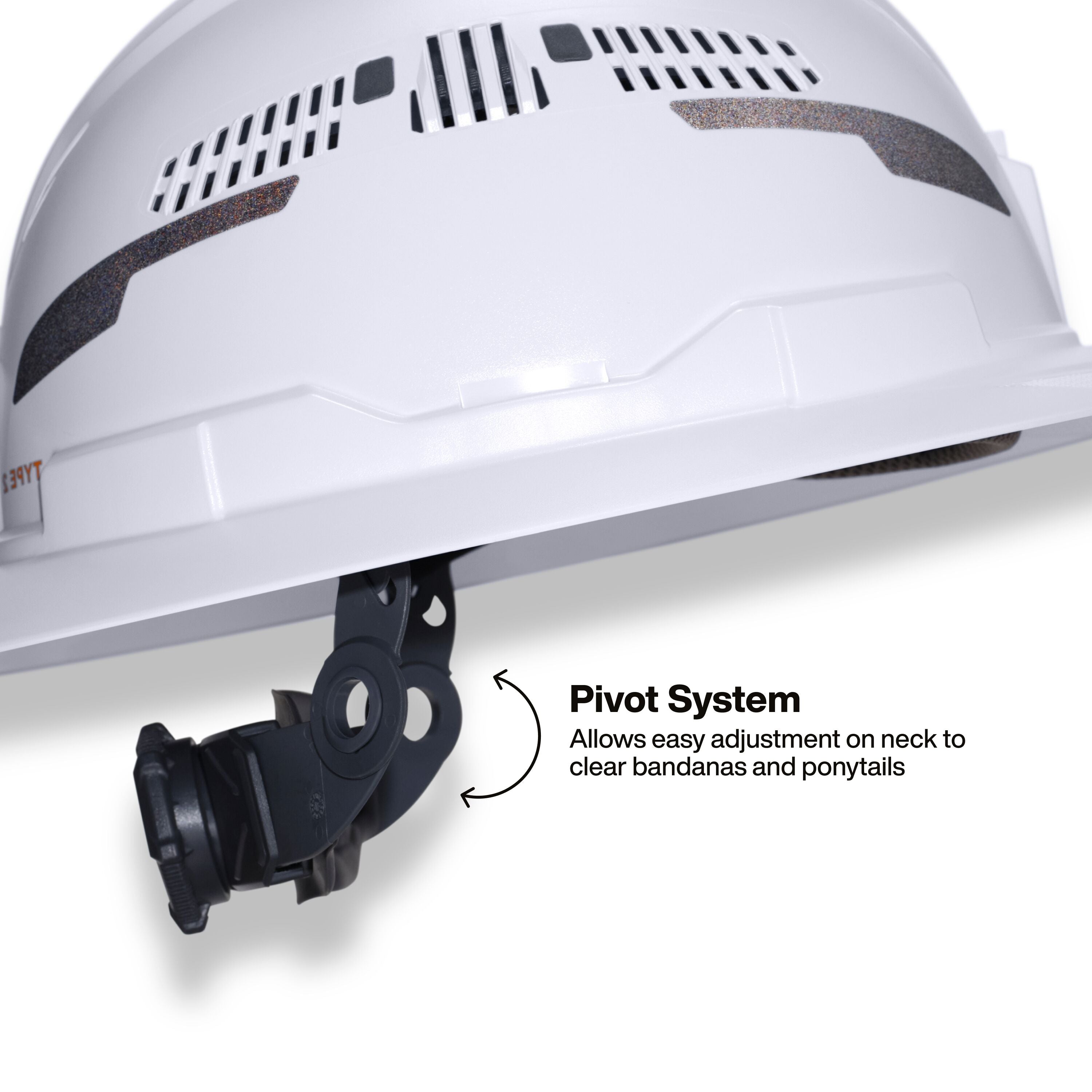 Klein 60401T2CND Class C Type-2 Hard Hat, Vented Full Brim, Strap, White, CAN ONLY