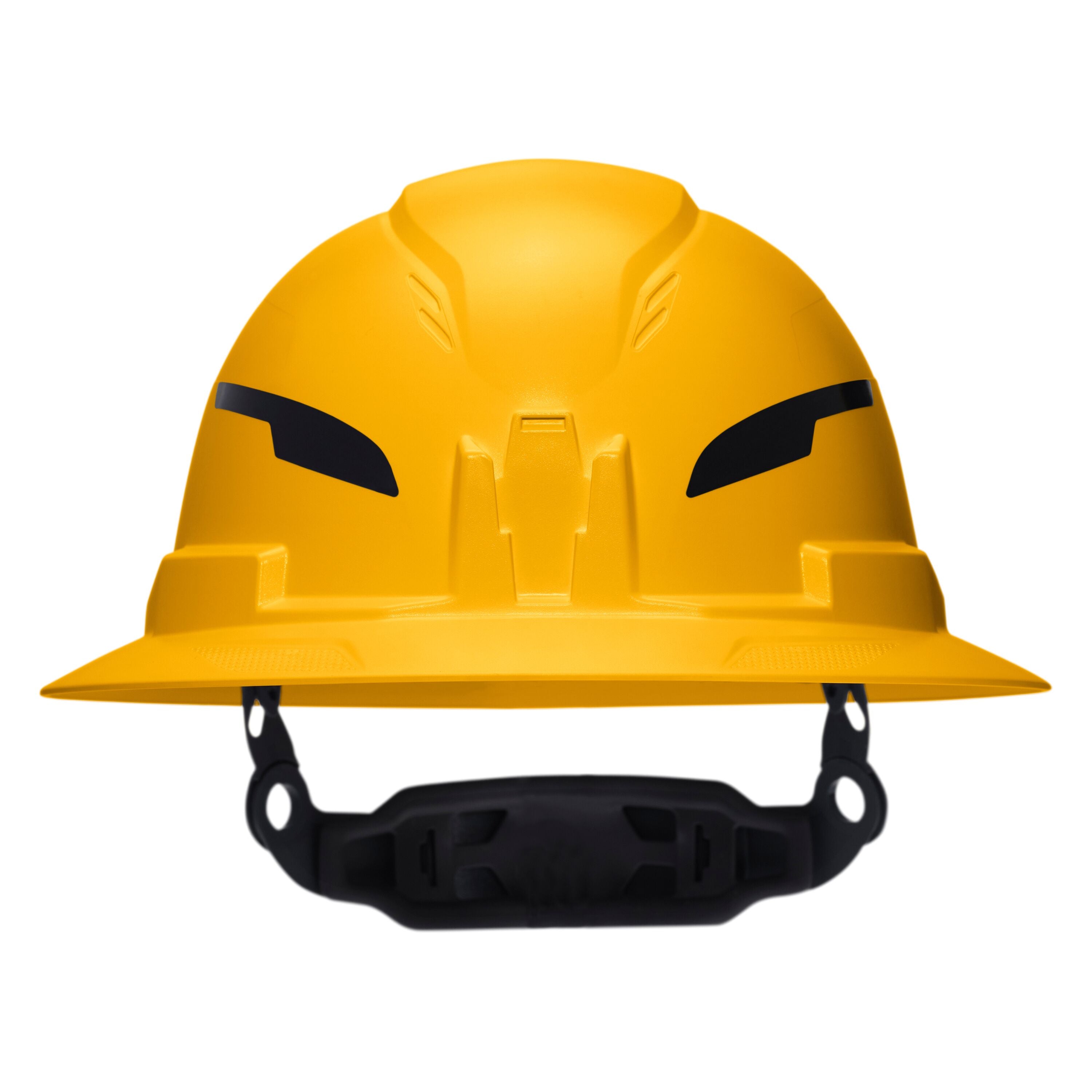 Klein 60489T2 Class E Type-2 Hard Hat, Non-Vented Full Brim Style with Strap, Yellow