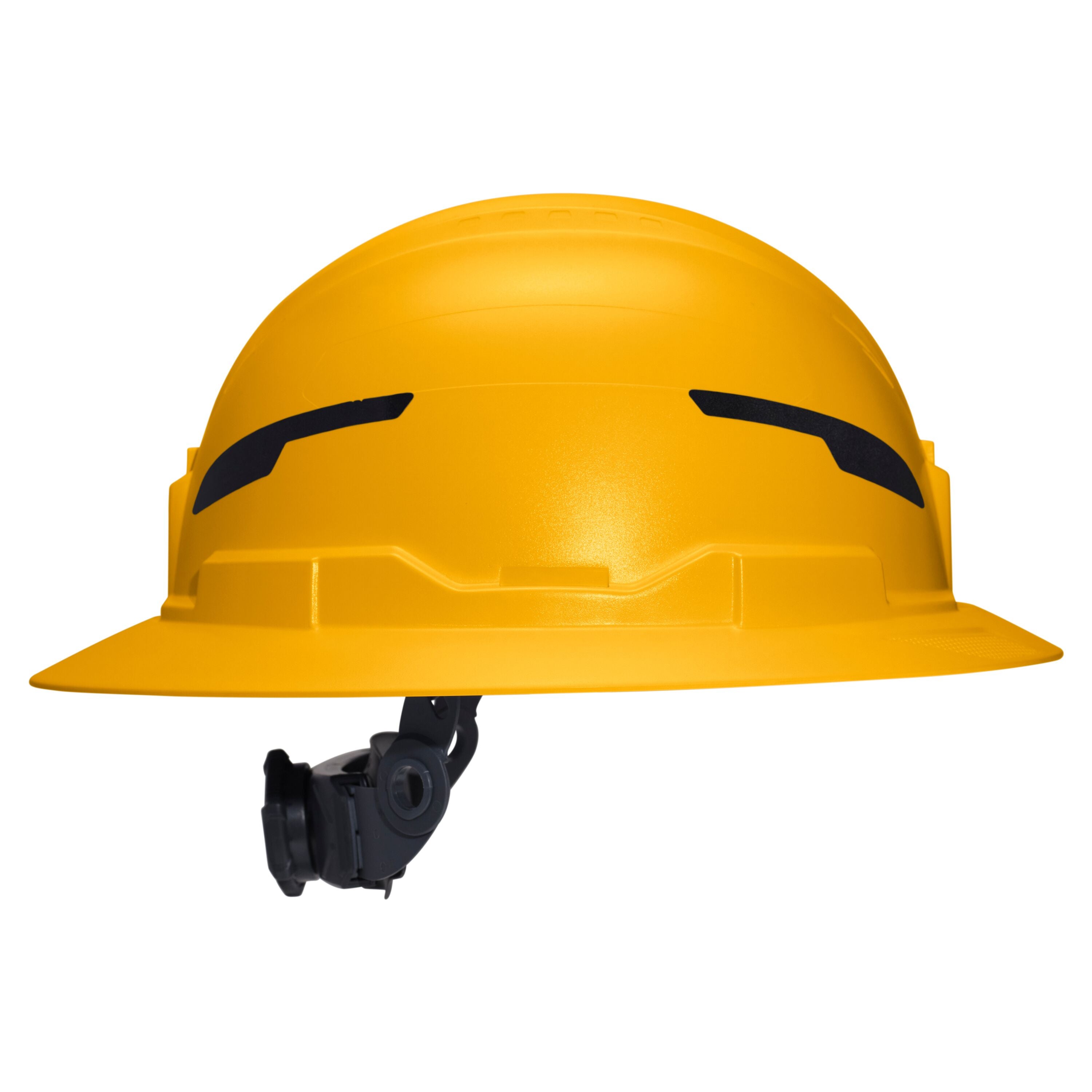 Klein 60489T2 Class E Type-2 Hard Hat, Non-Vented Full Brim Style with Strap, Yellow - Ace Tool Group - Klein