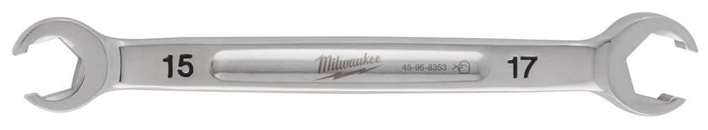Milwaukee 45-96-8353 15mm X 17mm Double End Flare Nut Wrench - Ace Tool Group - Milwaukee