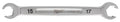 Milwaukee 45-96-8353 15mm X 17mm Double End Flare Nut Wrench - Ace Tool Group - Milwaukee