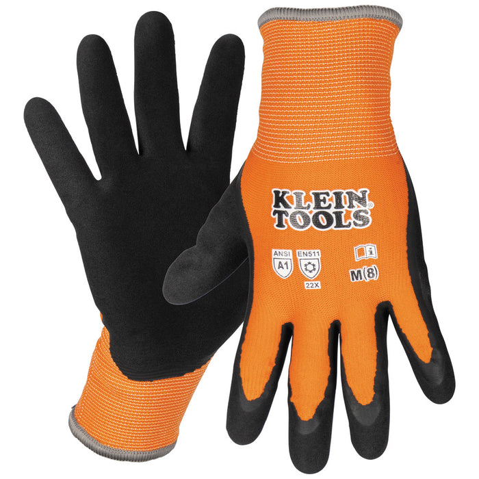 Klein 60835 Winter Knit Dip Gloves, Cut A1, M