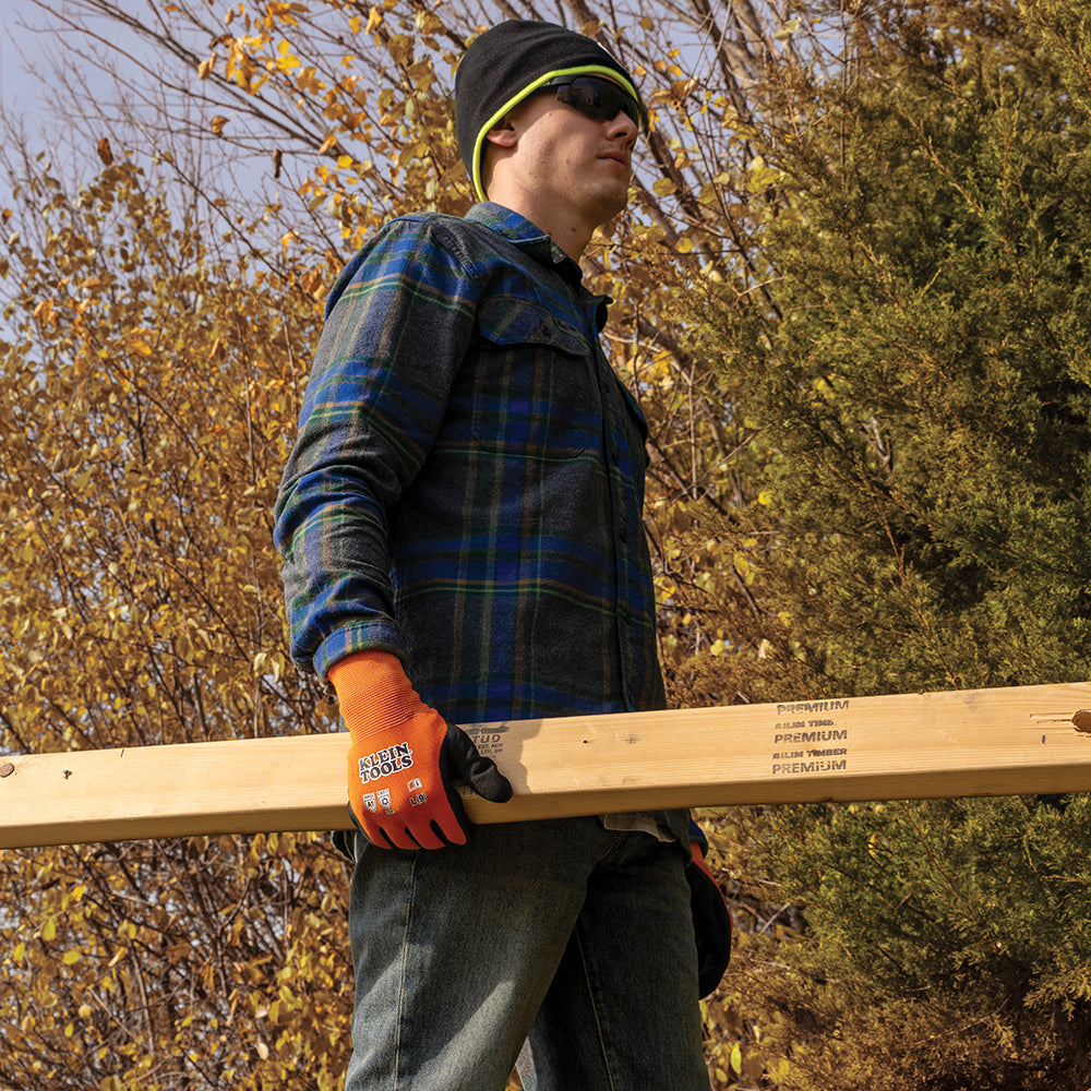 Klein 60836 Winter Knit Dip Gloves, Cut A1, L - Ace Tool Group - Klein