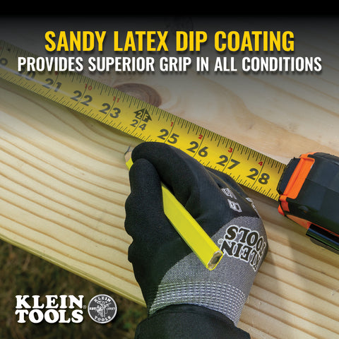 Klein 60838 Winter Knit Dip Gloves, Cut A4, M - Ace Tool Group - Klein