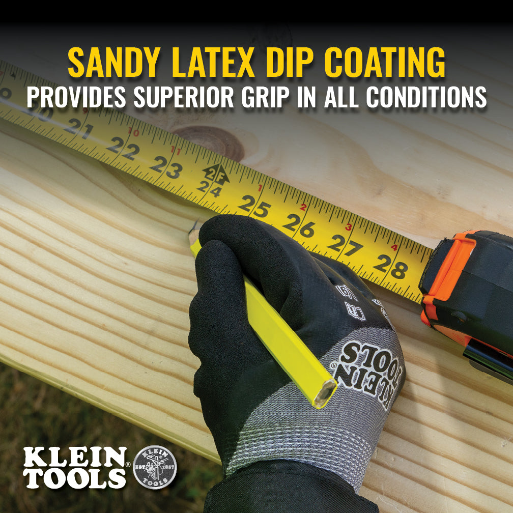 Klein 60839 Winter Knit Dip Gloves, Cut A4, L - Ace Tool Group - Klein