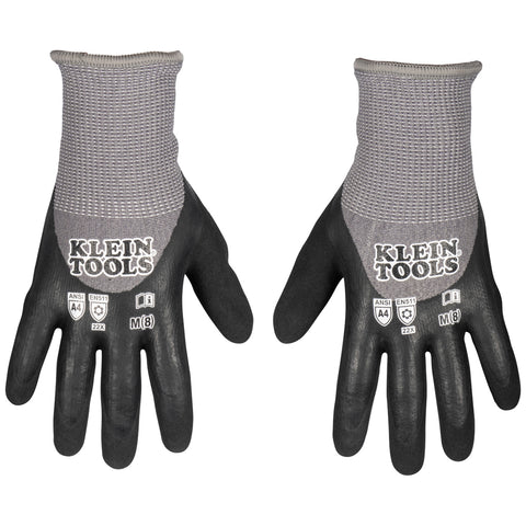 Klein 60838 Winter Knit Dip Gloves, Cut A4, M - Ace Tool Group - Klein
