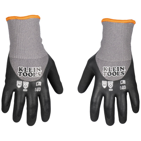 Klein 60839 Winter Knit Dip Gloves, Cut A4, L - Ace Tool Group - Klein