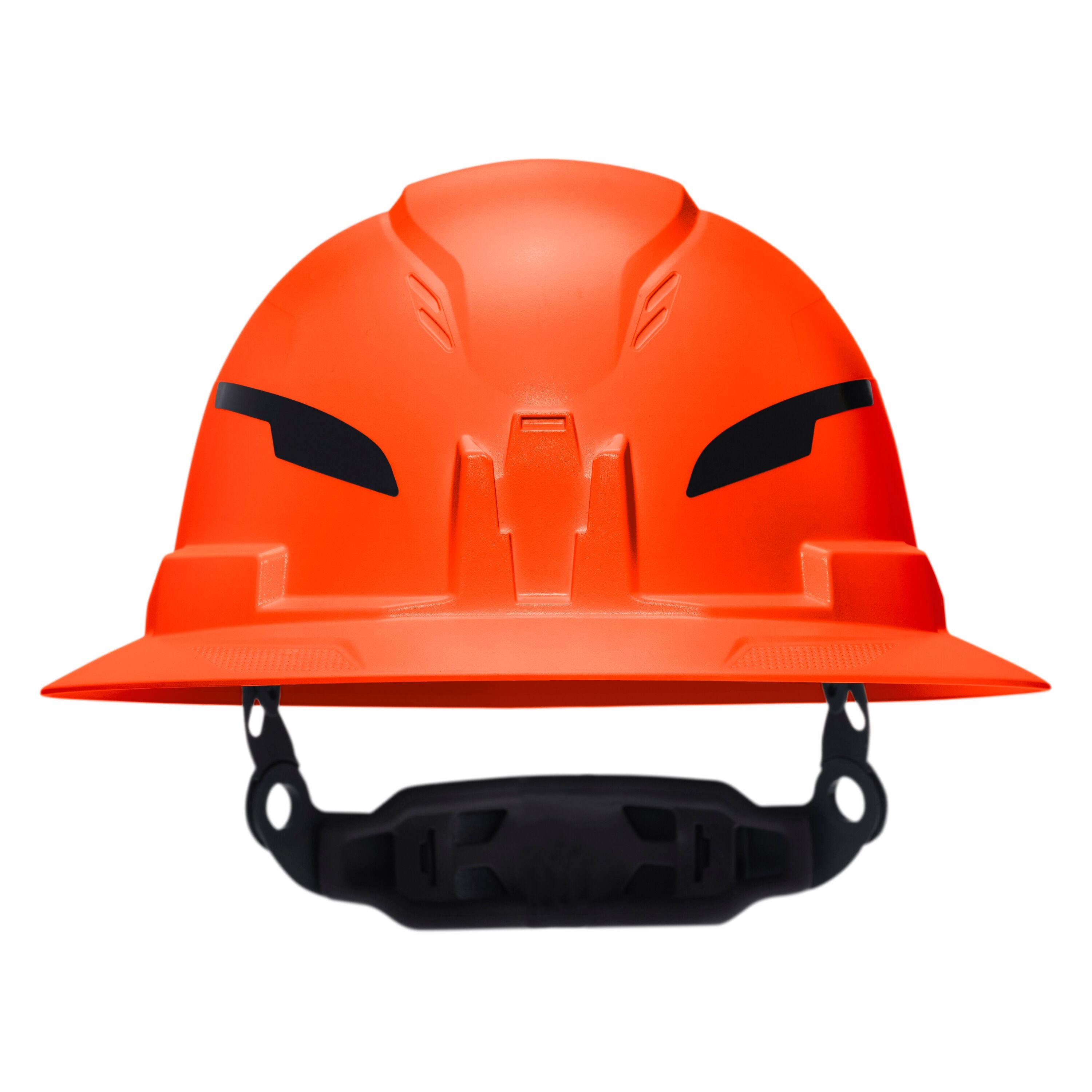 Klein 60860T2 Class E Type-2 Hard Hat, Non-Vented Full Brim Style with Strap, Orange