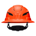 Klein 60861T2 Class C Type-2 Hard Hat, Vented Full Brim with Strap, Orange - Ace Tool Group - Klein