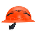 Klein 60861T2 Class C Type-2 Hard Hat, Vented Full Brim with Strap, Orange - Ace Tool Group - Klein