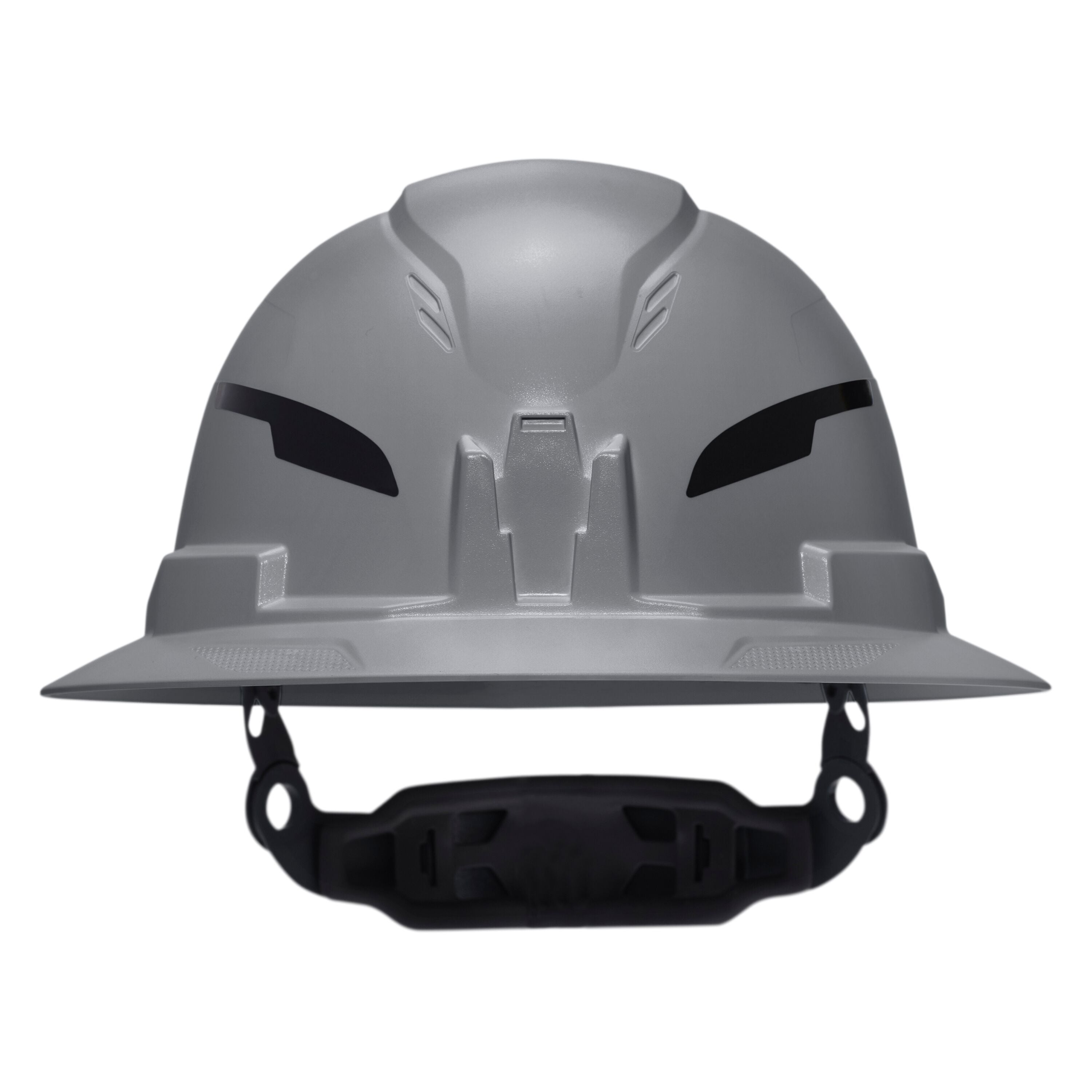 Klein 60863T2 Class E Type-2 Hard Hat, Non-Vented Full Brim Style with Strap, Gray