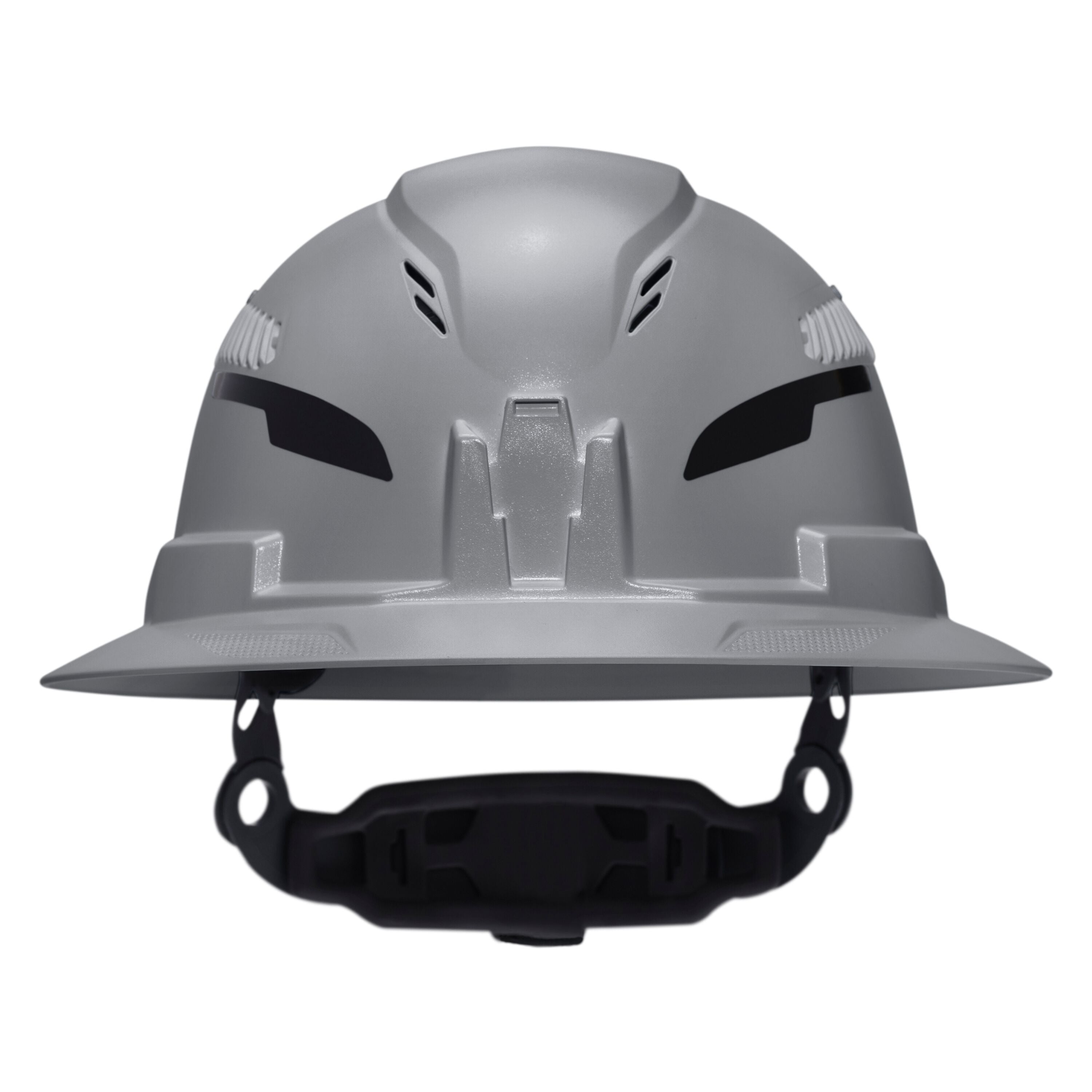 Klein 60864T2 Class C Type-2 Hard Hat, Vented Full Brim with Strap, Gray