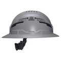 Klein 60864T2 Class C Type-2 Hard Hat, Vented Full Brim with Strap, Gray - Ace Tool Group - Klein