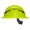Klein 60911T2 Class C Type-2 Hard Hat, Vented Full Brim with Strap, High Visibility Lime - Ace Tool Group - Klein