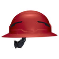 Klein 60920T2 Class E Type-2 Hard Hat, Non-Vented Full Brim Style with Strap, Red - Ace Tool Group - Klein