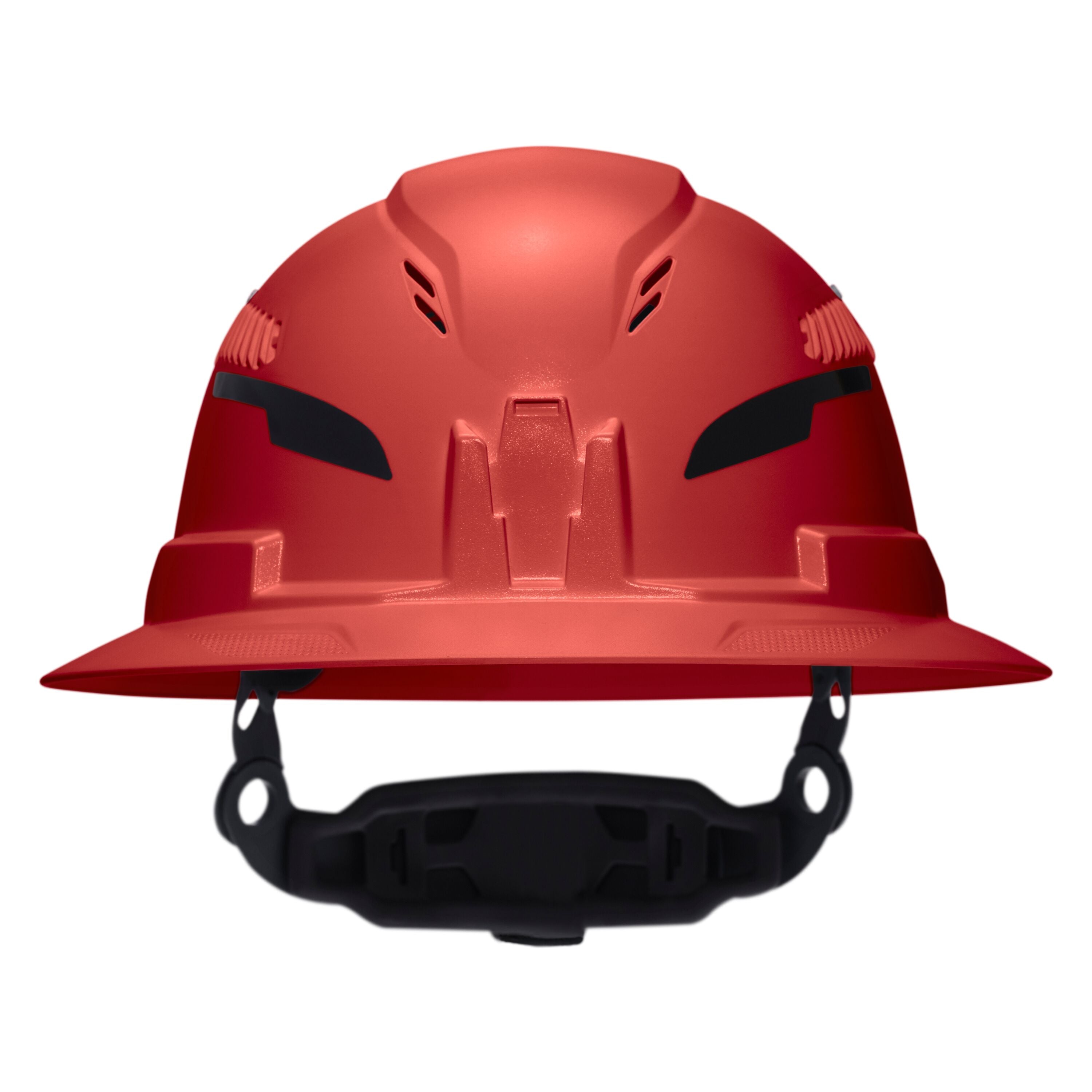 Klein 60921T2 Class C Type-2 Hard Hat, Vented Full Brim with Strap, Red