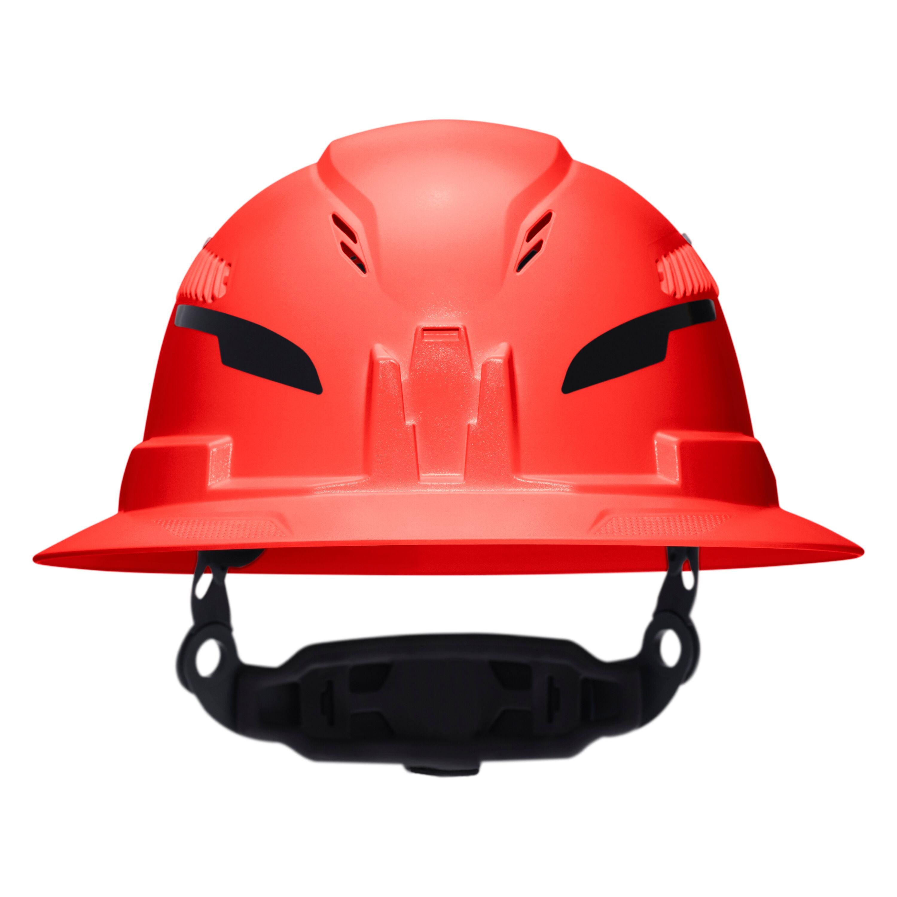 Klein 60931T2 Class C Type-2 Hard Hat, Vented Full Brim with Strap, High Visibility Orange