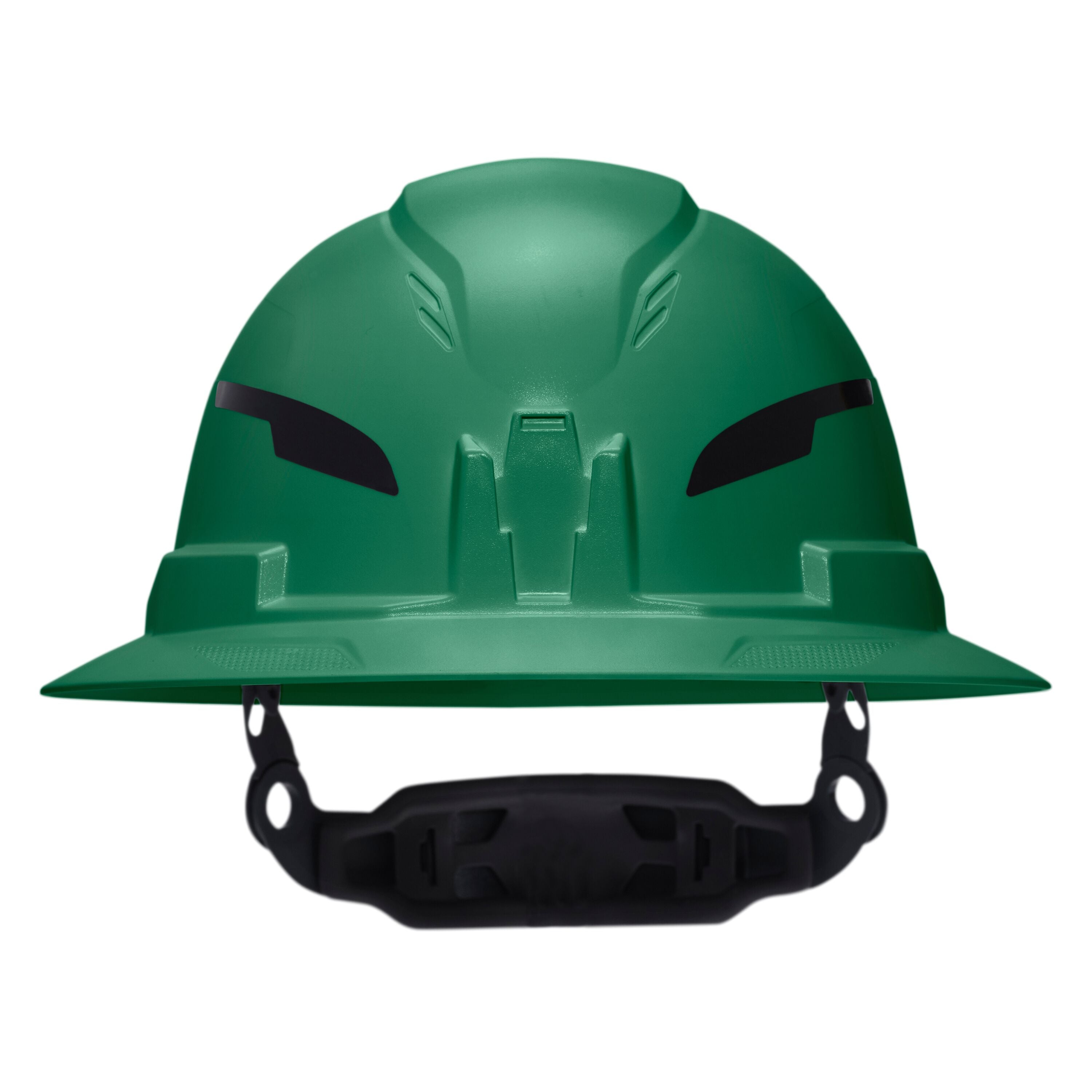 Klein 60940T2 Class E Type-2 Hard Hat, Non-Vented Full Brim Style with Strap, Green