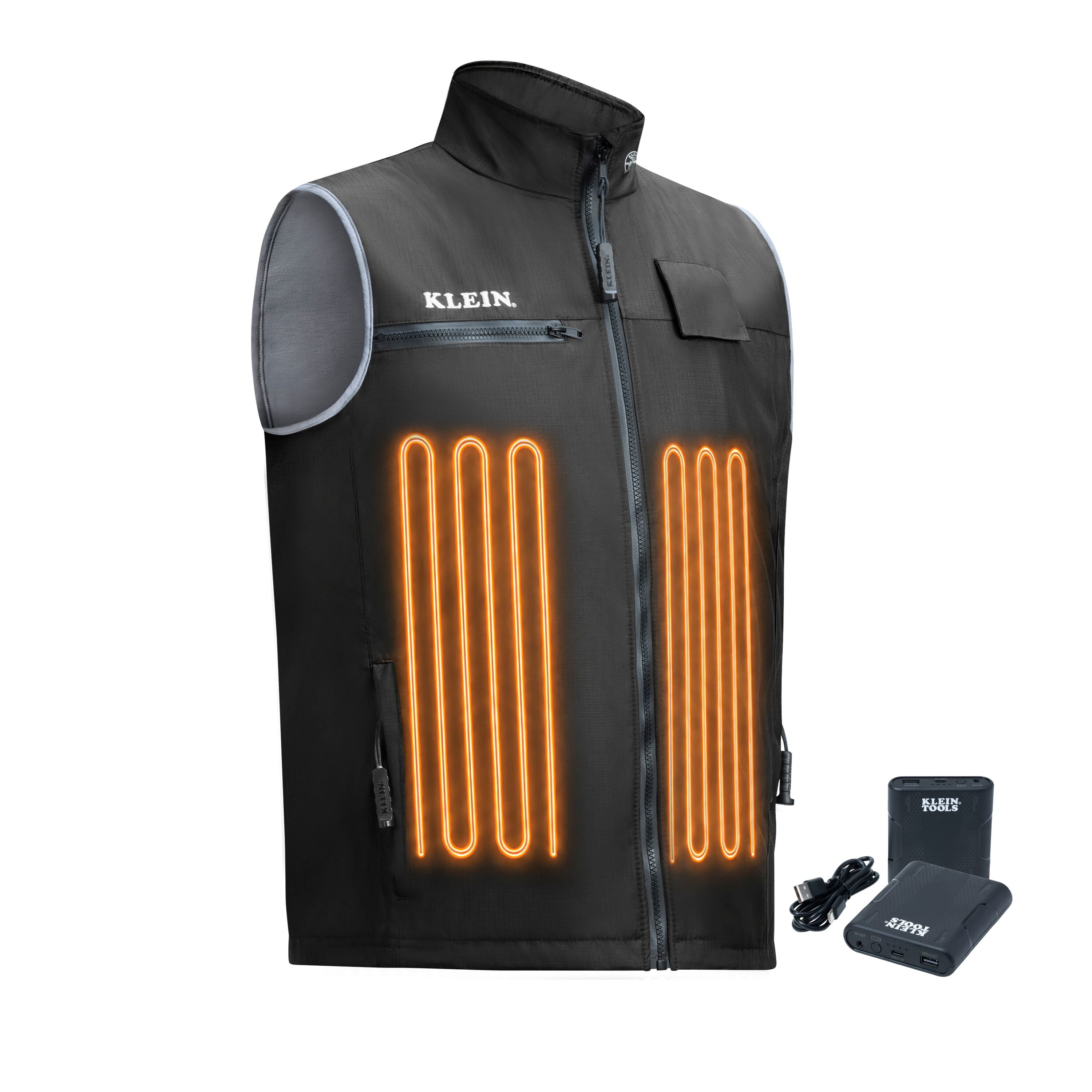 Klein 60954FR Flame-Resistant Heated Base Layer Vest, Large