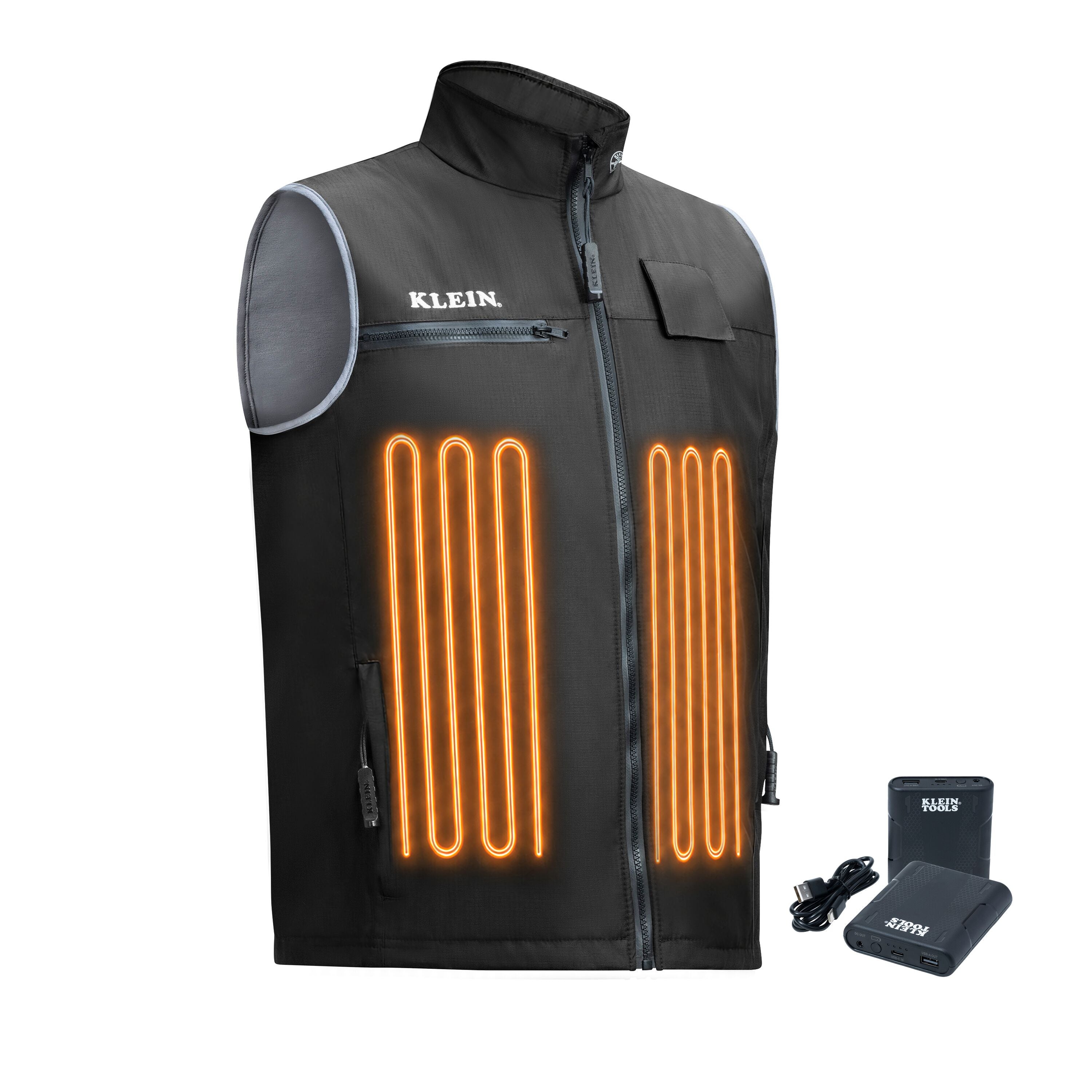 Klein 60955FR Flame-Resistant Heated Base Layer Vest, X-Large