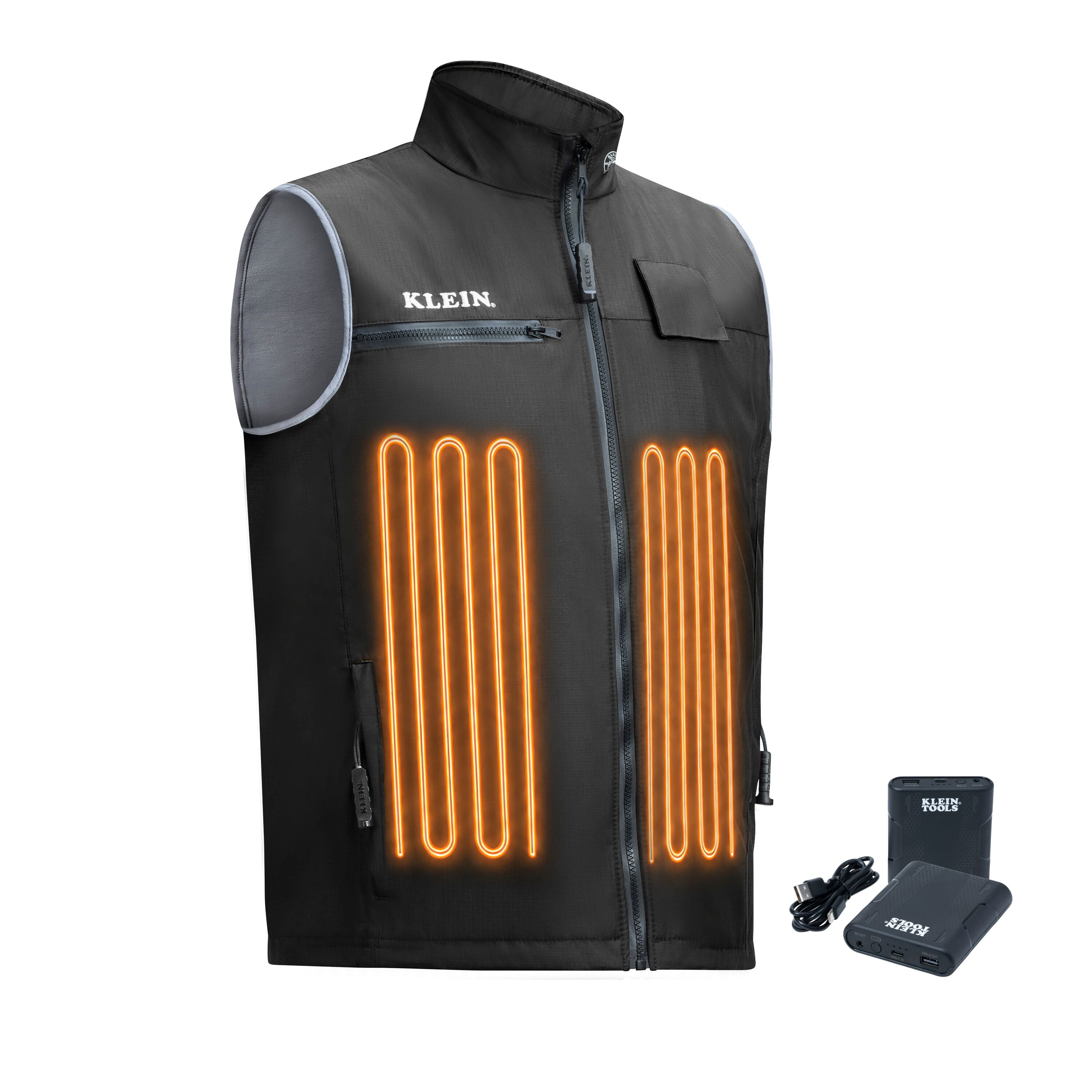 Klein 60956FR Flame-Resistant Heated Base Layer Vest, 2X-Large