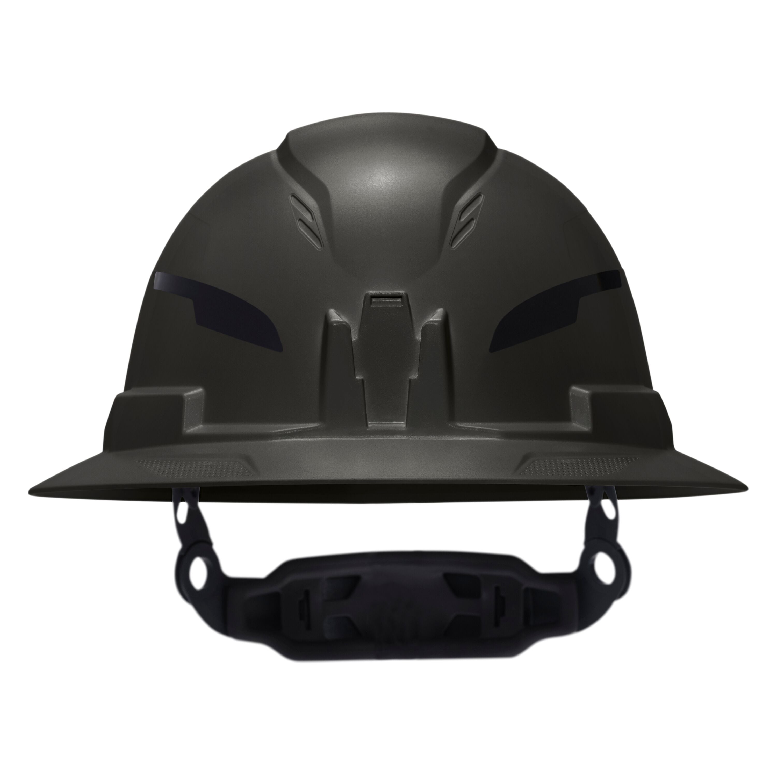 Klein 60960T2 Class E Type-2 Hard Hat, Non-Vented Full Brim Style with Strap, Black