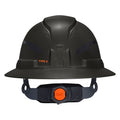 Klein 60960T2 Class E Type-2 Hard Hat, Non-Vented Full Brim Style with Strap, Black - Ace Tool Group - Klein