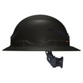 Klein 60960T2 Class E Type-2 Hard Hat, Non-Vented Full Brim Style with Strap, Black - Ace Tool Group - Klein