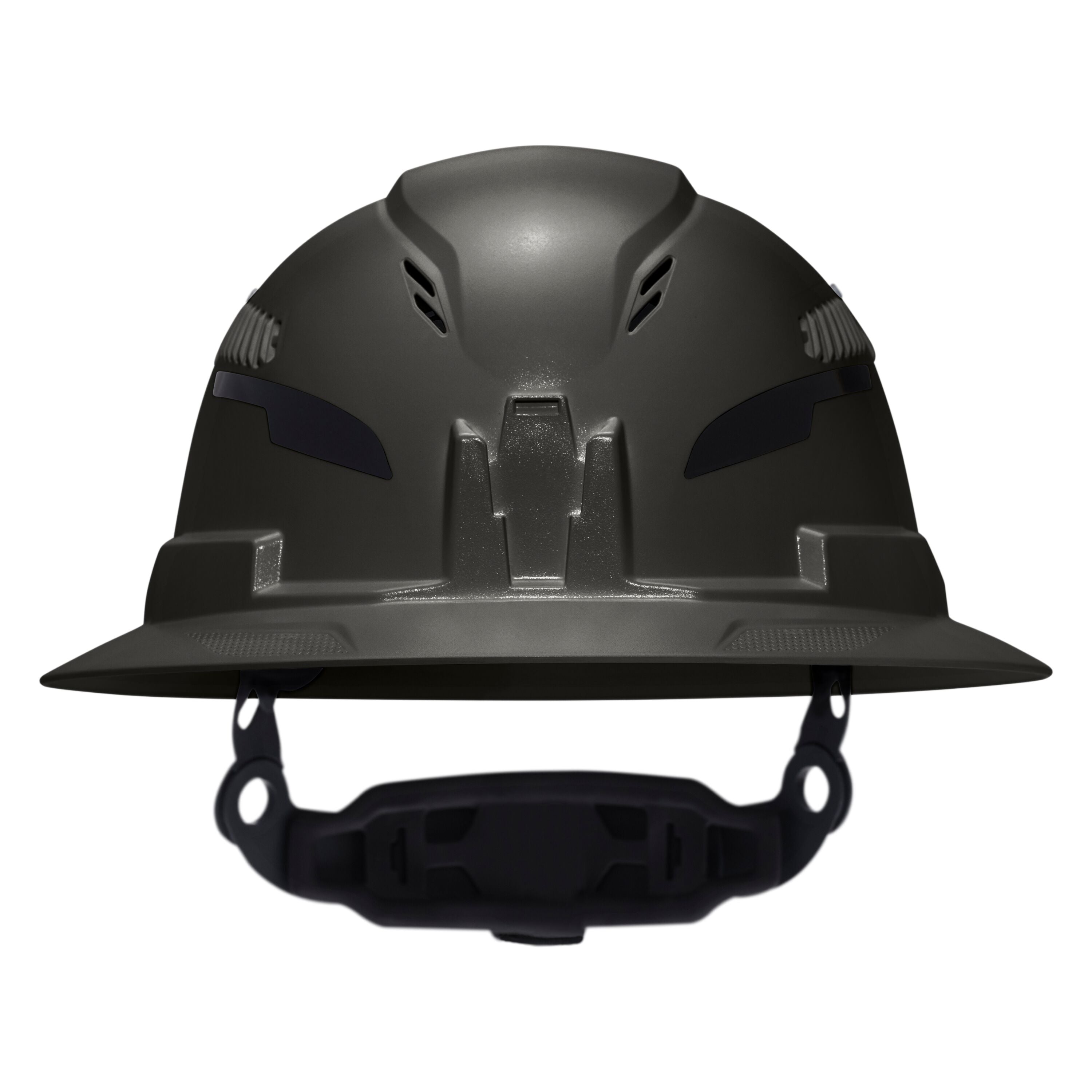 Klein 60961T2 Class C Type-2 Hard Hat, Vented Full Brim with Strap, Black