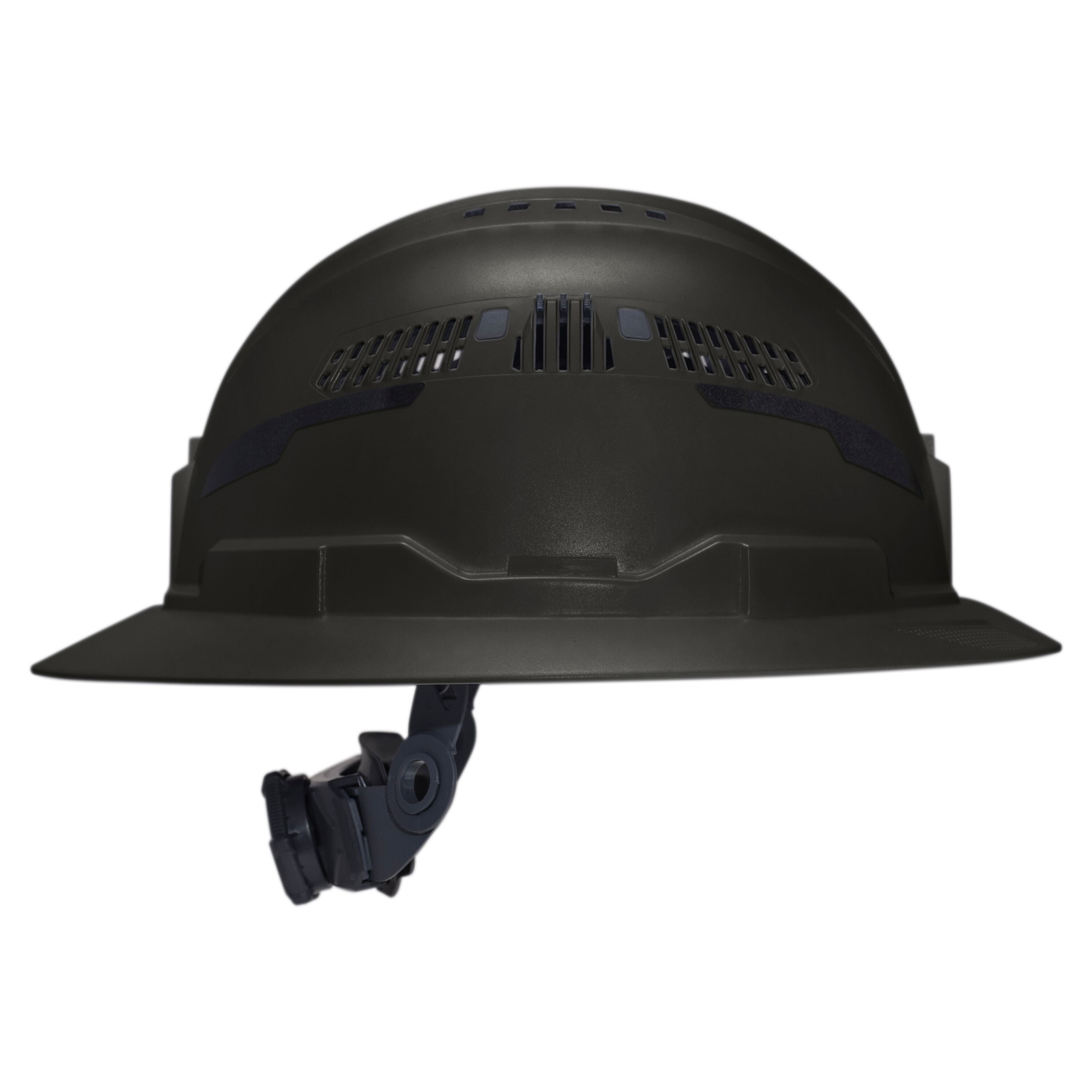 Klein 60961T2 Class C Type-2 Hard Hat, Vented Full Brim with Strap, Black - Ace Tool Group - Klein