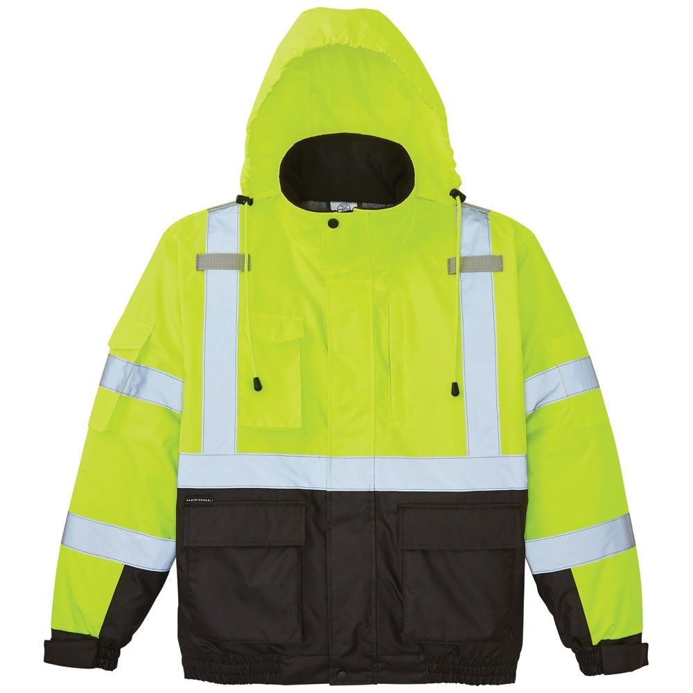Klein Tools 60380 High-Visibility Bomber Jacket, XL - Ace Tool Group - Klein