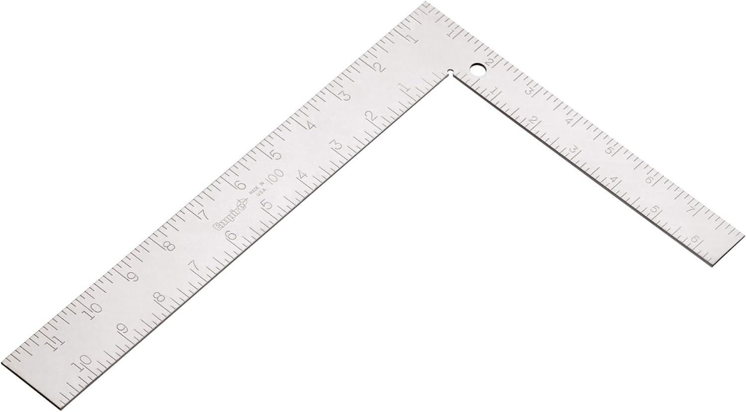 Milwaukee 100IM 8 in. x 12 in. Steel Carpenter Square - SAE/Metric - Ace Tool Group - Empire