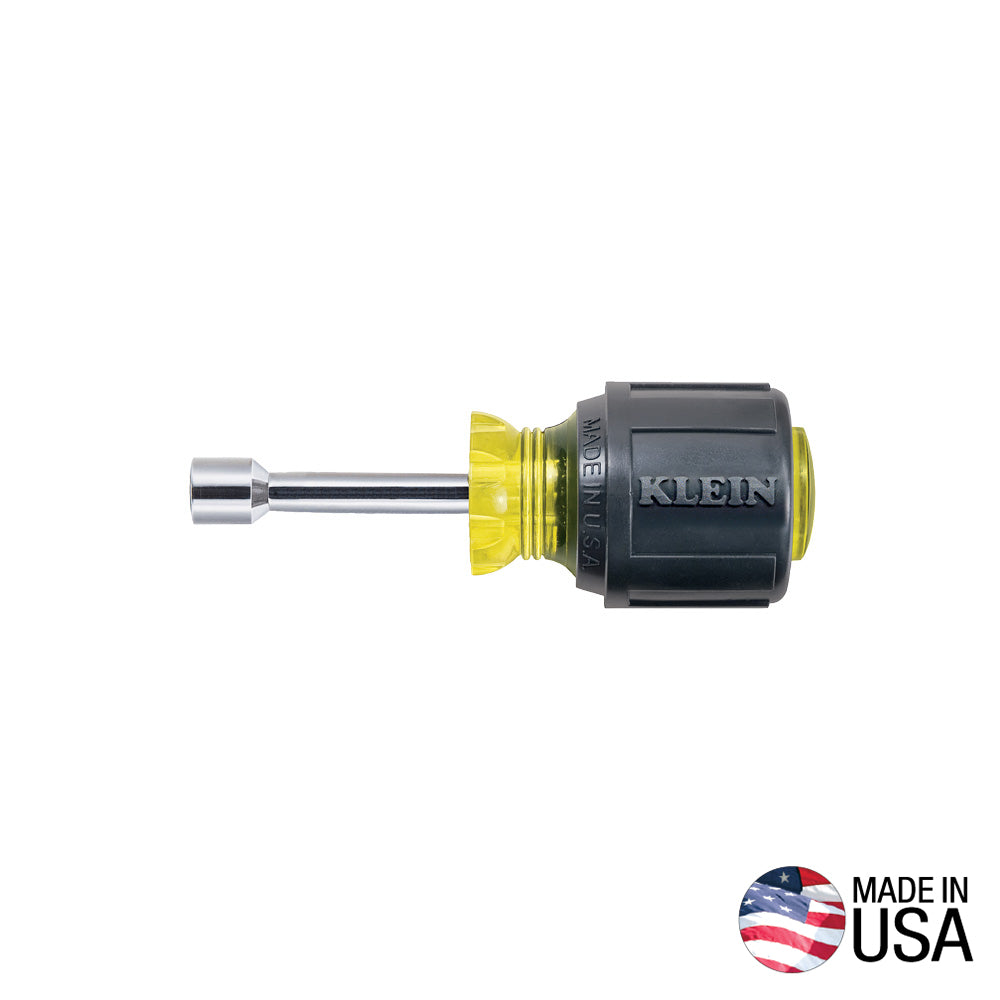 Klein 610-5/16 5/16 in. Stubby Nut Driver, 1-1/2 in. Shaft - Ace Tool Group - Klein