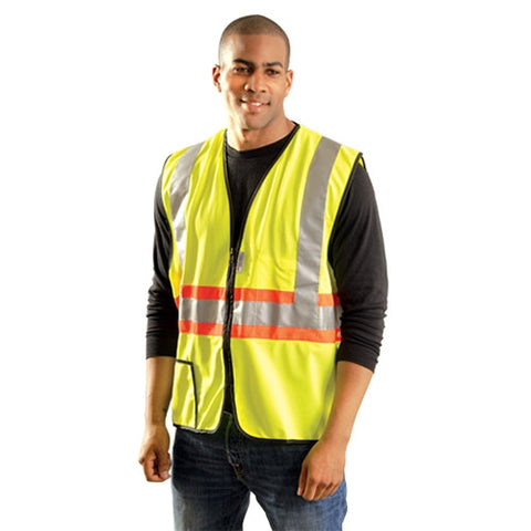 Occunomix LUX-SSG2TZ Solid Two-Tone Expandable Safety Vest - Ace Tool Group - Occunomix