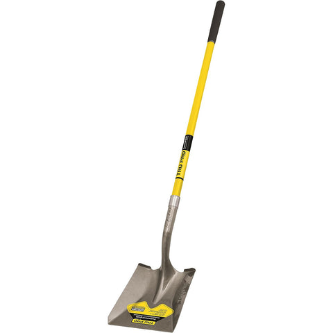 Truper 31199 Tru Pro 48-Inch Square Point Shovel, Fiberglass Handle, 10-Inch Grip - Ace Tool Group - Truper