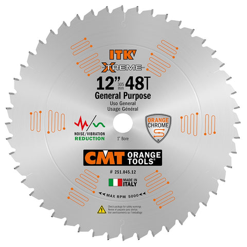 CMT 251.045.12 ITK General Purpose Saw Blade 12 in. - Ace Tool Group - CMT