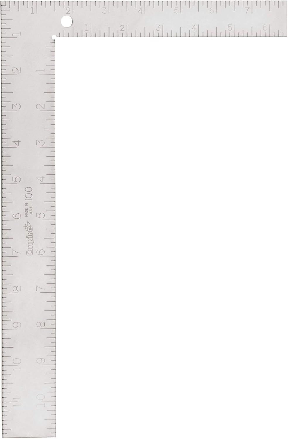 Milwaukee 100IM 8 in. x 12 in. Steel Carpenter Square - SAE/Metric - Ace Tool Group - Empire