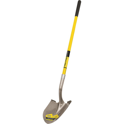 Truper 31198 Tru Pro Round Point Shovel, Fiberglass Handle, 10-Inch Grip, 48-Inch - Ace Tool Group - Truper