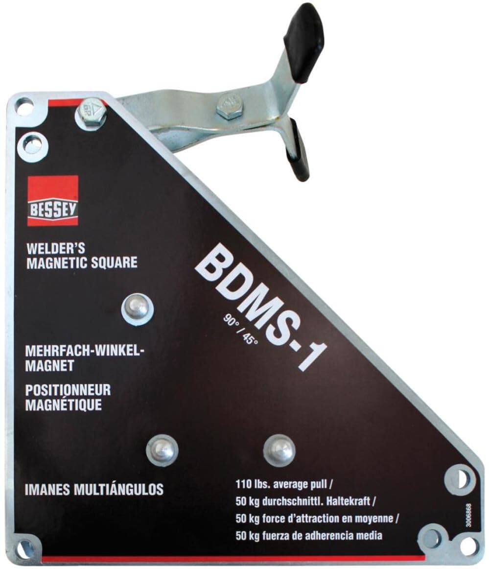 Bessey BDMS-1 Magnet, Magnetic Square, 90/45 degree, 100 lb pull - Ace Tool Group - Bessey