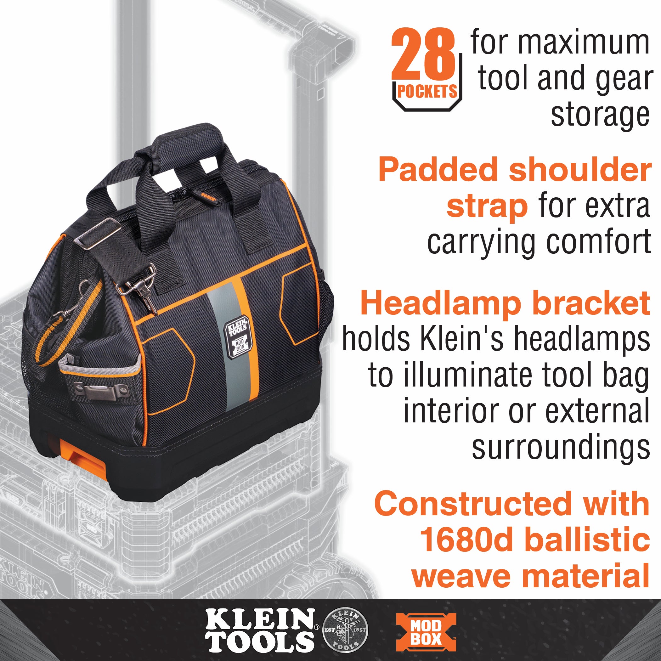 Klein Tools 62203MB MODbox Tool Bag - Ace Tool Group - Klein