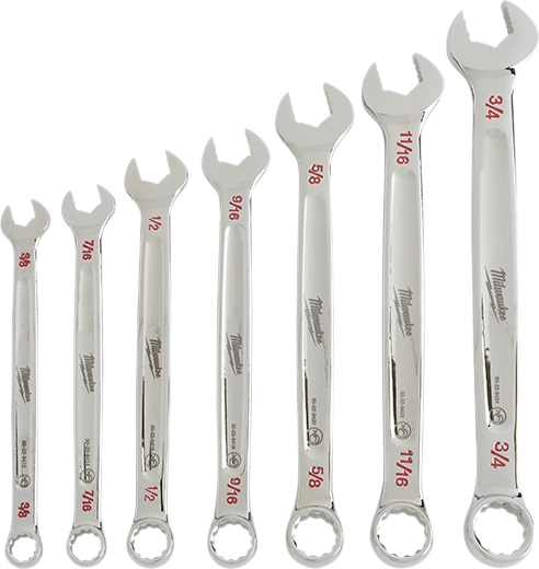 Milwaukee 48-22-9407 7pc Wrench Set - SAE - Ace Tool Group - Milwaukee