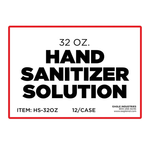 Eagle HS-32OZ Hand Sanitizer 32 Oz. Bottle - Ace Tool Group - Eagle