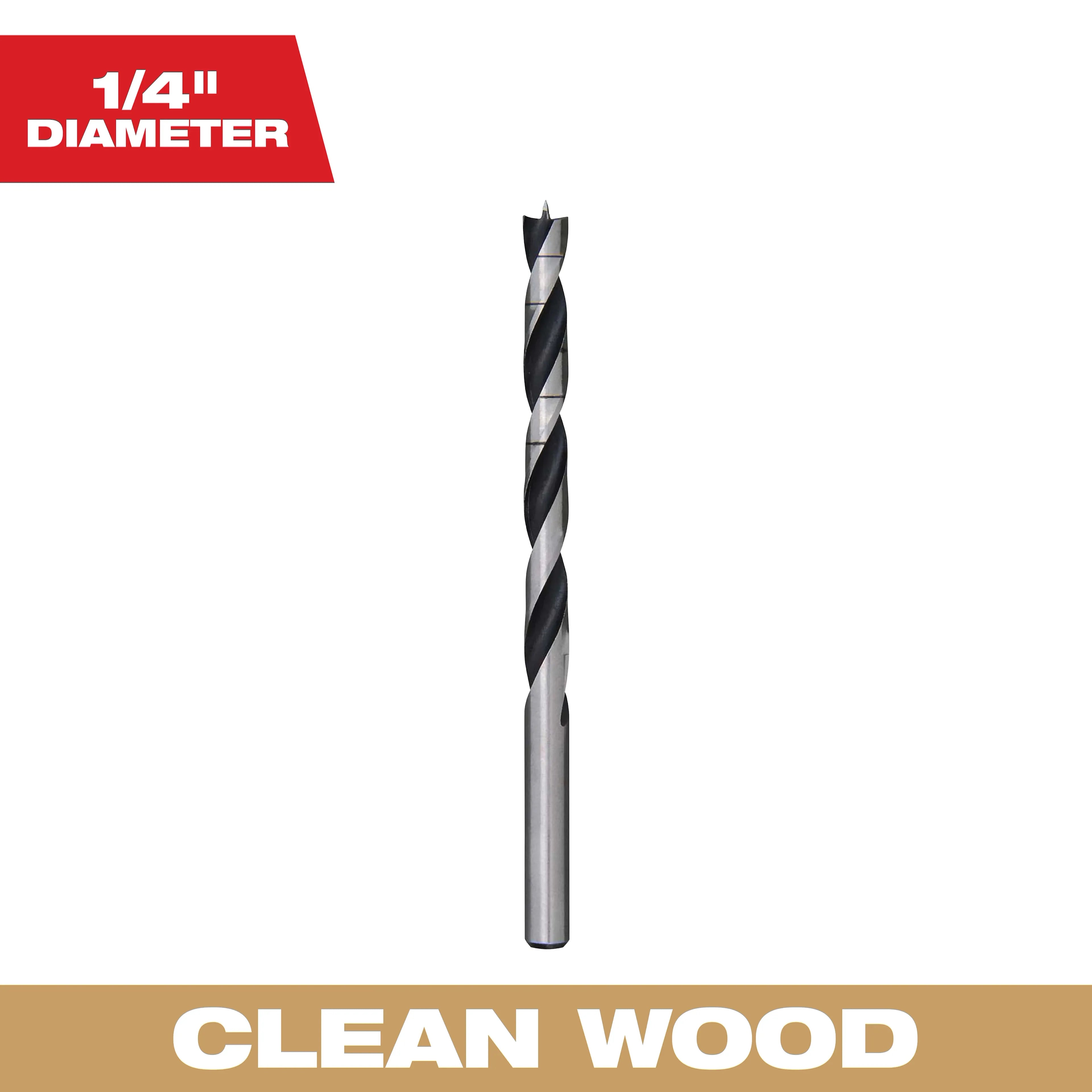 Milwaukee 48-15-0250 Brad Point 1/4" Diameter - Ace Tool Group - Milwaukee