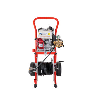 RIDGID Above With:  H-30 Cart  110' 33 m x 1/4" Jet Hose - 63882 - Ace Tool Group - Ridgid