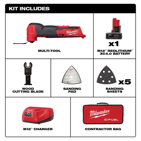 Milwaukee 2526-21XC M12 FUEL Multi-Tool Kit - Ace Tool Group - Milwaukee