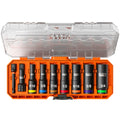 Klein 65109IMPCT KNECT™ Deep-Well 3/8-Inch Drive Impact Socket Set, SAE, 9-Piece - Ace Tool Group - Ace Tool Group