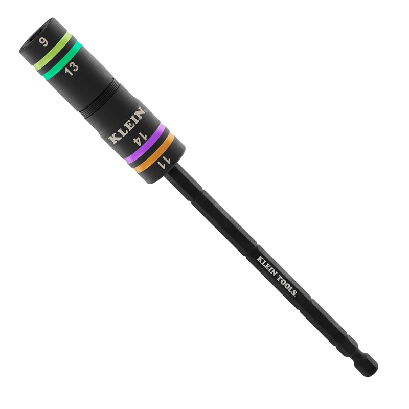 Klein KLE-6512MQS Quad-4 Heavy-Duty Impact Flip Socket, Metric, 6-1/2-Inch Shaft, 2-Piece - Ace Tool Group - Klein Tools