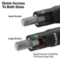 Klein KLE-6513QS KNECT™ Quad-4 Heavy-Duty Impact Flip Socket, SAE, 2-Piece - Ace Tool Group - Klein Tools